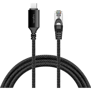 Cabo adaptador de rede Ethernet Gigabit RJ45 ⇿ USB-C 3.2 - 2m