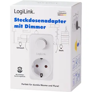 Tomada Schuko com regulador de intensidade (dimmer) 20..400W