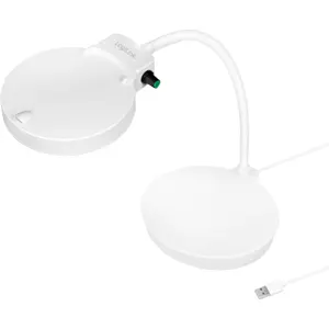 Candeeiro de mesa com lupa USB (8/32 dioptrias) com luz LED Dimável 400lm