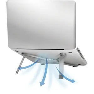 Soporte de mesa para portátil/tablet (10-16'') plegable de aluminio