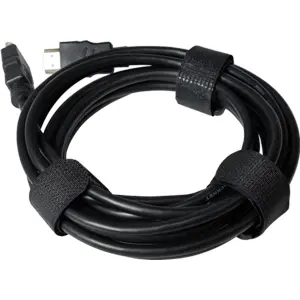 Abraçadeiras de velcro com presilha em plástico 150x20mm - Preto - [10unid.]