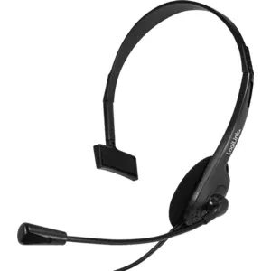 Auscultador headset mono c/ microfone + controlo volume - Jack3.5mm (4Pin)