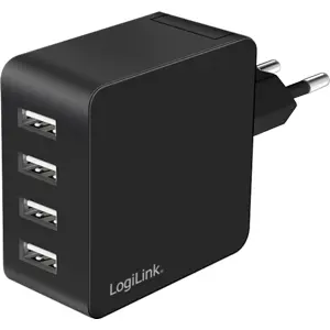 Carregador 4xUSB-A 4.8A 24W - Preto