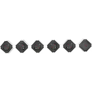 Bloco de 5 tomadas flexível c/ interruptor - cabo (3x1.5mm²) 1.5m