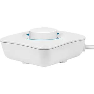 Bloco de 2+4 tomadas c/ interruptor de pé - Branco - cabo (3x1.5mm²) 1.5m