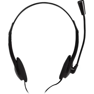 Auscultador headset stereo c/ microfone + controlo volume - 2x Jack3.5mm