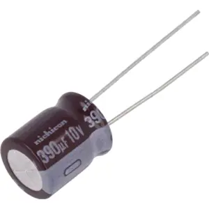 Condensador eletrolítico 390µF 10V Ø10x12.5mm