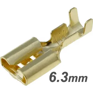 Terminal Faston fêmea não-isolado (0.5-1.0mm²) 6.3mm