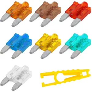 Conjunto de 10 Fusiveis Auto MINI (11.9mm) c/ LED indicador de estado