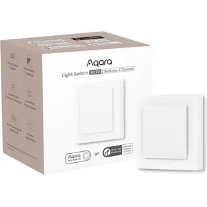 Interruptor inteligente Zigbee y Thread (2 botones / 1 canal) - Con y sin neutro