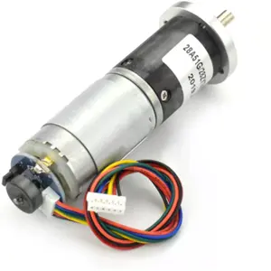 Motor DC con reductor metálico 12V 146rpm 51:1 - Ø36x123mm - con encoder