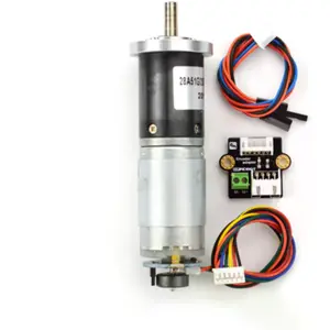 Motor DC con reductor metálico 12V 146rpm 51:1 - Ø36x123mm - con encoder
