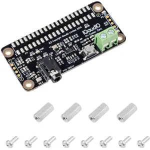 Placa de som p/ Raspberry Pi Zero c/ AUX IN/OUT, mic MEMS e saída p/ altifalante