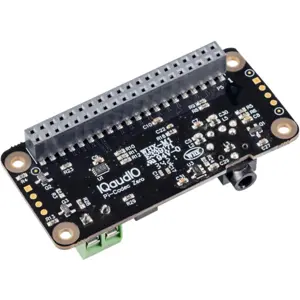 Placa de som p/ Raspberry Pi Zero c/ AUX IN/OUT, mic MEMS e saída p/ altifalante