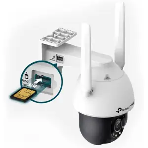 Câmara IP (4G LTE) Pan/Tilt 4MP 4mm IR 30m Full-Color - IP66