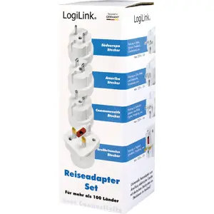 Kit de adaptadores de viaje Schuko (tipo F) ➝ Universal (sin tierra)