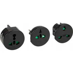 Kit de Adaptadores de viaje Universal ➝ Universal (s/ tierra)