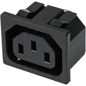 Ficha IEC C13 (fêmea) 3pin 10A de painel