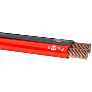 Fio de coluna vermelho/preto 2x2.50mm² CCA 10m