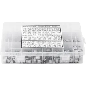 Conjunto de 400 condensadores eletrolíticos (1uF-1000uF) SMD