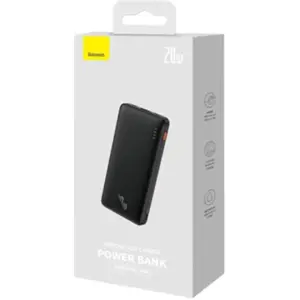 Powerbank 10.000 mAh 20W PD+QC (USB-A + USB-C) - negro