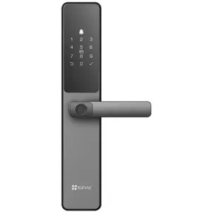 Fechadura inteligente c/ Wi-Fi, Bluetooth, impressão digital, teclado numérico, cartão RFID, Pilhas AA - IP65