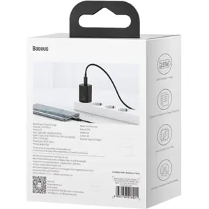 Carregador USB-C PD 25W c/ cabo 1m - preto