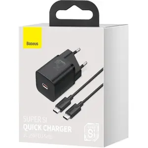 Carregador USB-C PD 25W c/ cabo 1m - preto