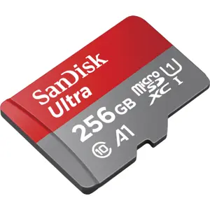 Cartão de memória microSDXC 256GB C10 U1 A1 (150MB/s) + Adaptador SD