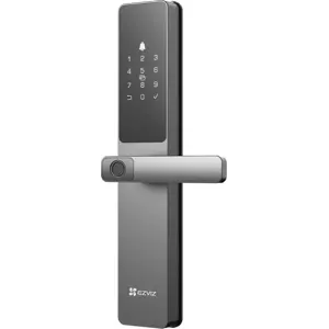 Fechadura inteligente c/ Wi-Fi, Bluetooth, impressão digital, teclado numérico, cartão RFID, Pilhas AA - IP65