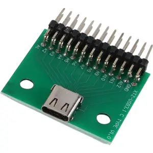 Placa de prueba USB Type-C hembra de doble cara