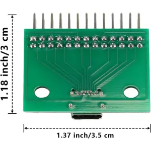 Placa de prueba USB Type-C hembra de doble cara