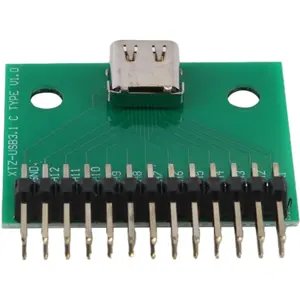 Placa de prueba USB Type-C hembra de doble cara