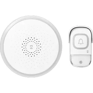 Campainha sem fios 230Vac com 60 melodias - alcance 300m - IP55