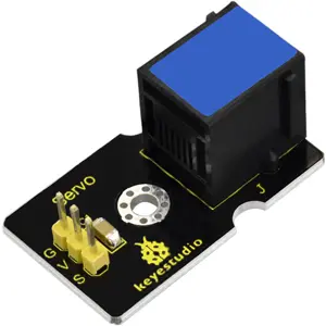 Kit de micro servo 180º PWM 4.8V..6V DC + módulo de conexión EASY Plug (RJ11)
