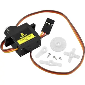 Kit de micro servo 180º PWM 4.8V..6V DC + módulo de conexión EASY Plug (RJ11)