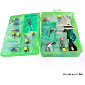 Kit de Aprendizagem Arduino com Placa de Controlo (ATmega328P) e 21 Módulos EASY-Plug (RJ11)