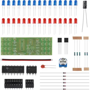 Kit DIY Luces de Emergencia NE555+CD4017
