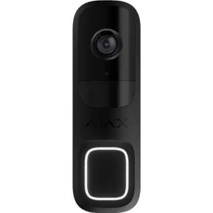 Videoporteiro inteligente WiFi 4MP 155º IR 6m IP54 - preta