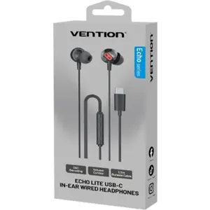 Auriculares in-ear com microfone e cabo USB-C - pretos