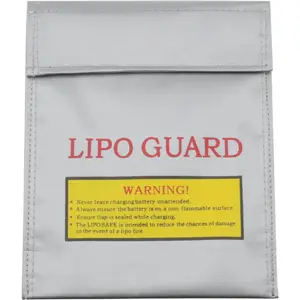 Saco ignífugo á prova de explosão para baterias de LiPo - Cinza