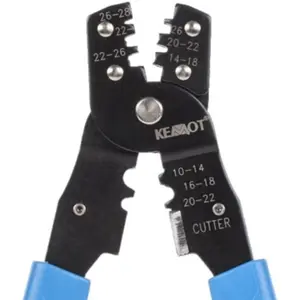 Alicate de cravar terminais não isolados 0.08-5.2mm² c/ cortador