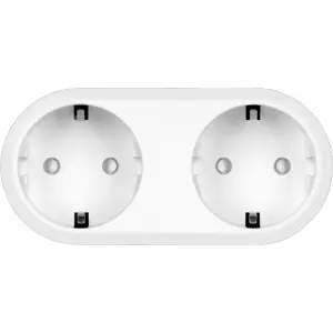 Tomada Inteligente WiFi Dupla c/ medidor de consumo (compatível c/ Tuya) 3600W