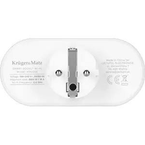 Tomada Inteligente WiFi Dupla c/ medidor de consumo (compatível c/ Tuya) 3600W