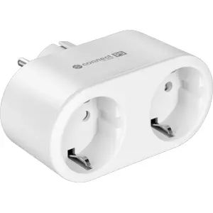 Tomada Inteligente WiFi Dupla c/ medidor de consumo (compatível c/ Tuya) 3600W