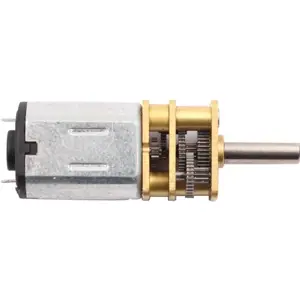 Micro Motor DC com Redutor Metálico 1.5-6V 50rpm - 35x10x12mm