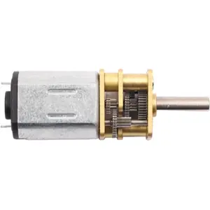 Micro Motor DC com Redutor Metálico 1.5-6V 50rpm - 35x10x12mm