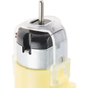 Motor DC c/ Redutor Plástico de Duplo Veio 4.5VDC 140rpm 48:1 – [Pack 2 Unid.]