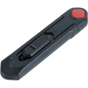 Faca de lâmina trapezoidal retráctil automática