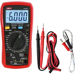 Multímetro digital para uso automóvel (1000Vdc 750Vac 10Adc 40MΩ Hz/% °C Dwell Tach)